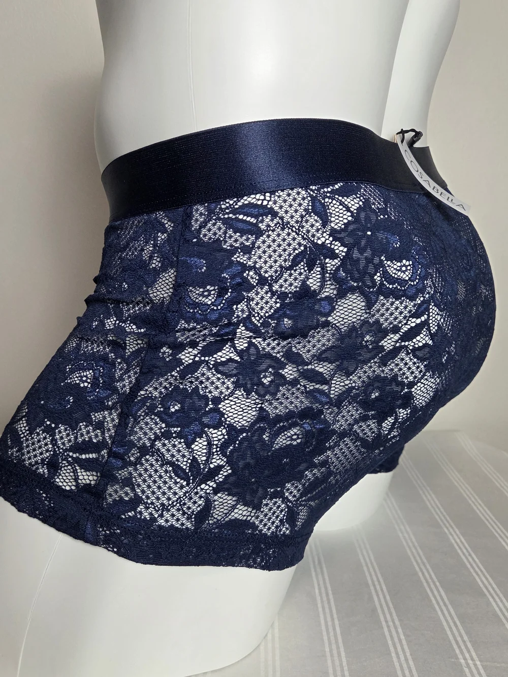 Cosabella Navy Lace Boxer Briefs for Men